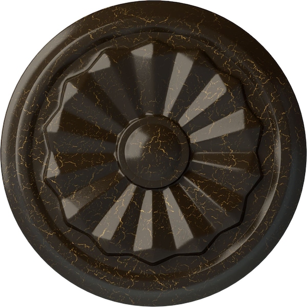 Ekena Millwork Olivia Ceiling Medallion (Fits Canopies up to 2 1/8"), 7 7/8"OD x 1 1/8"P, Stone Hearth Crackle CM07OLSHC - main